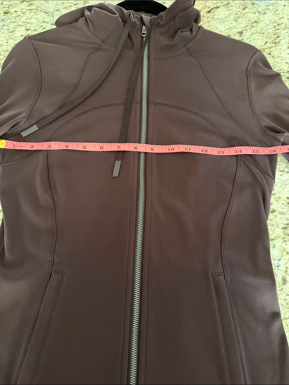 lululemon athletica Define Hooded Jacket Nulu Black Plum (Plum/Brown) Size 8 - Picture 14 of 15